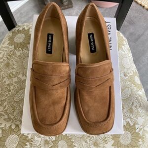 Nine West Suede Loafer Pumps